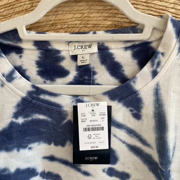 J. Crew Tie Dye Sweatshirt NWT - Picture 2 of 9